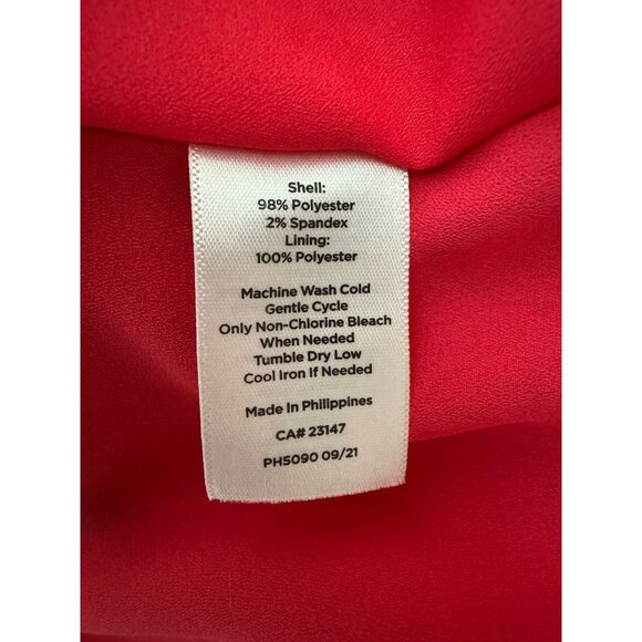 Talbots Belted Midi Shirtdress Pink Floral Chrysanthemum Dress +Pockets Size 14W - Picture 8 of 9